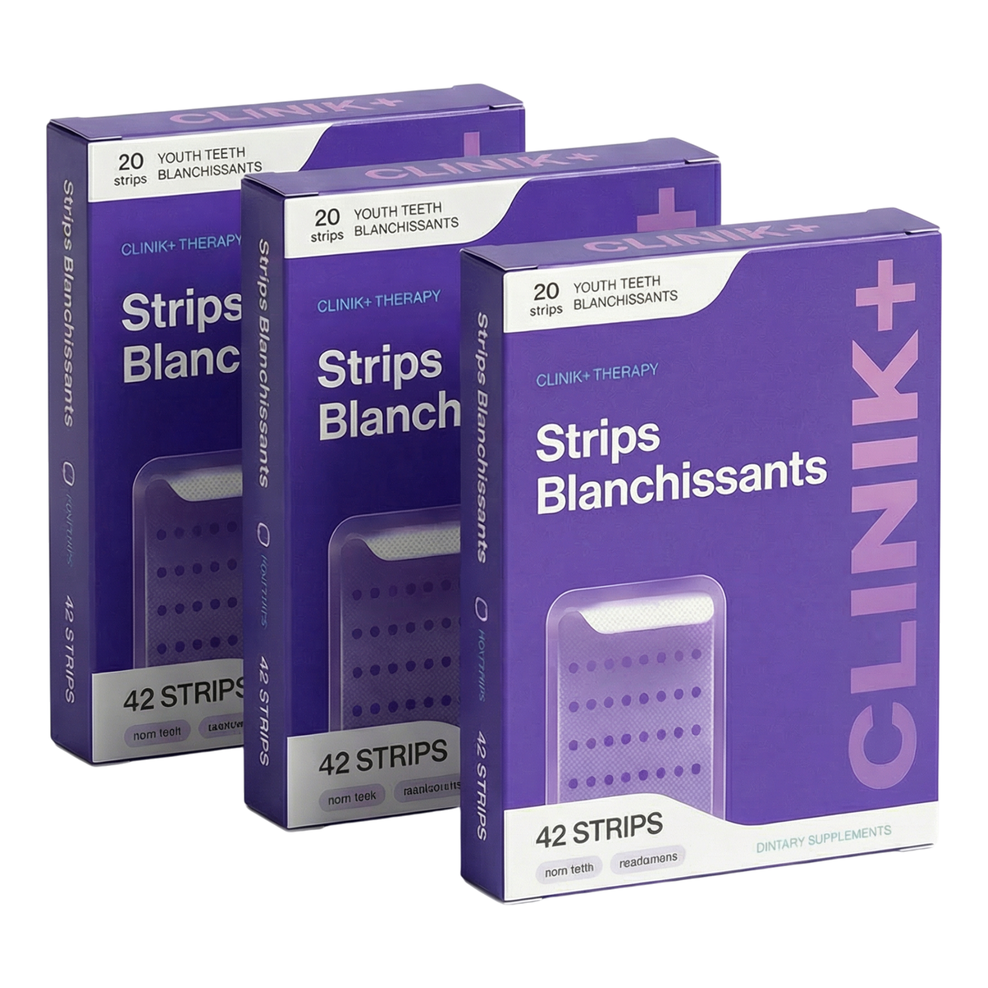 PACK 3 BANDES BLANCHISSANTES